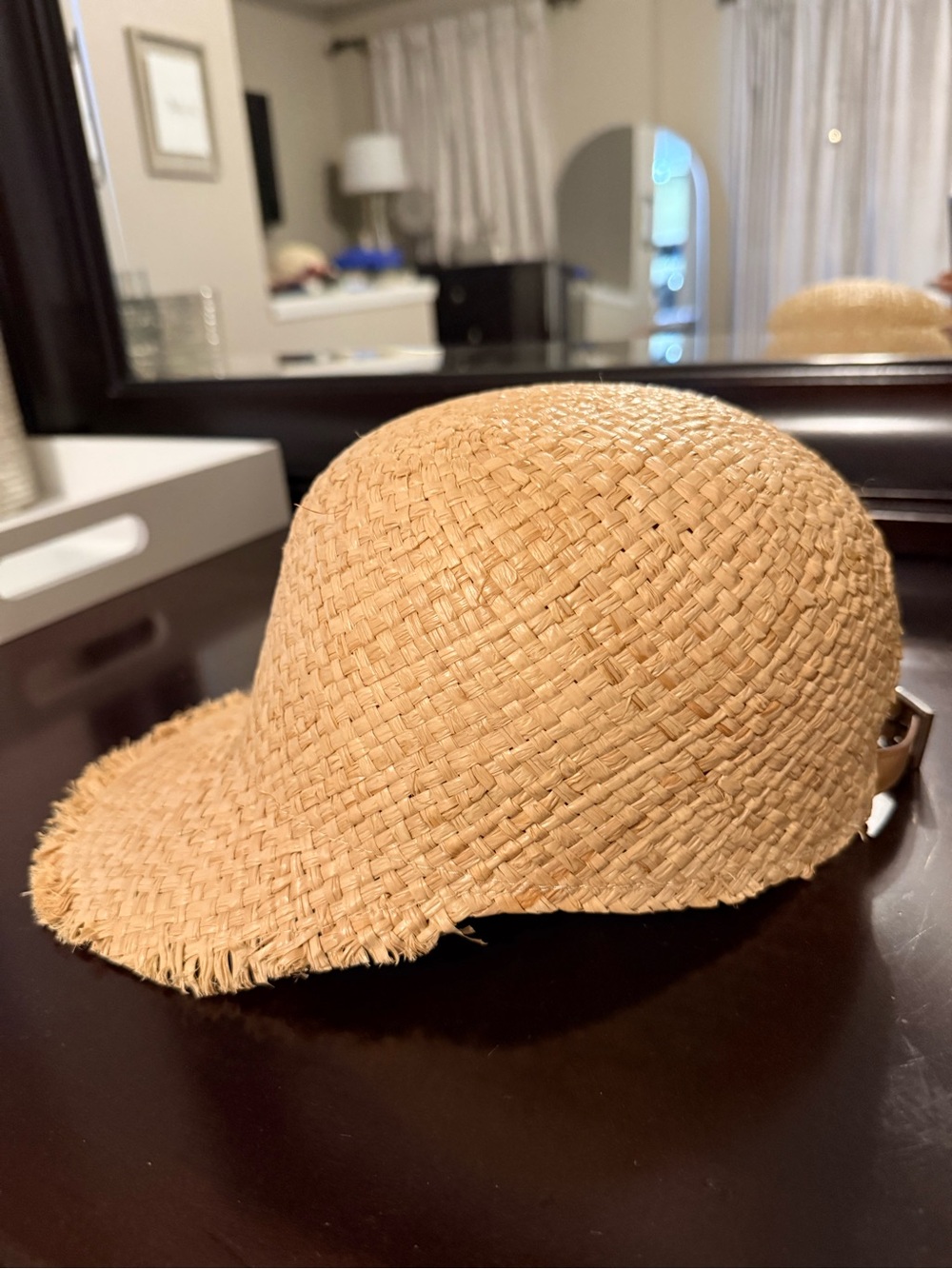 Prada raffia baseball hat size medium worn once like new - Picture 3 of 8
